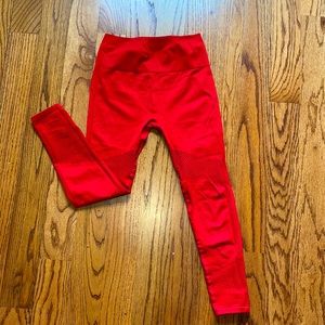 Fabletics Red Laser Cut Leggings